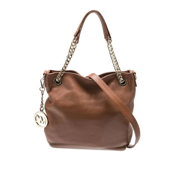 MICHAEL KORS Soft & Supple Leather Brown & Gold Hardware Shoulder Bag - Picture 3 of 9